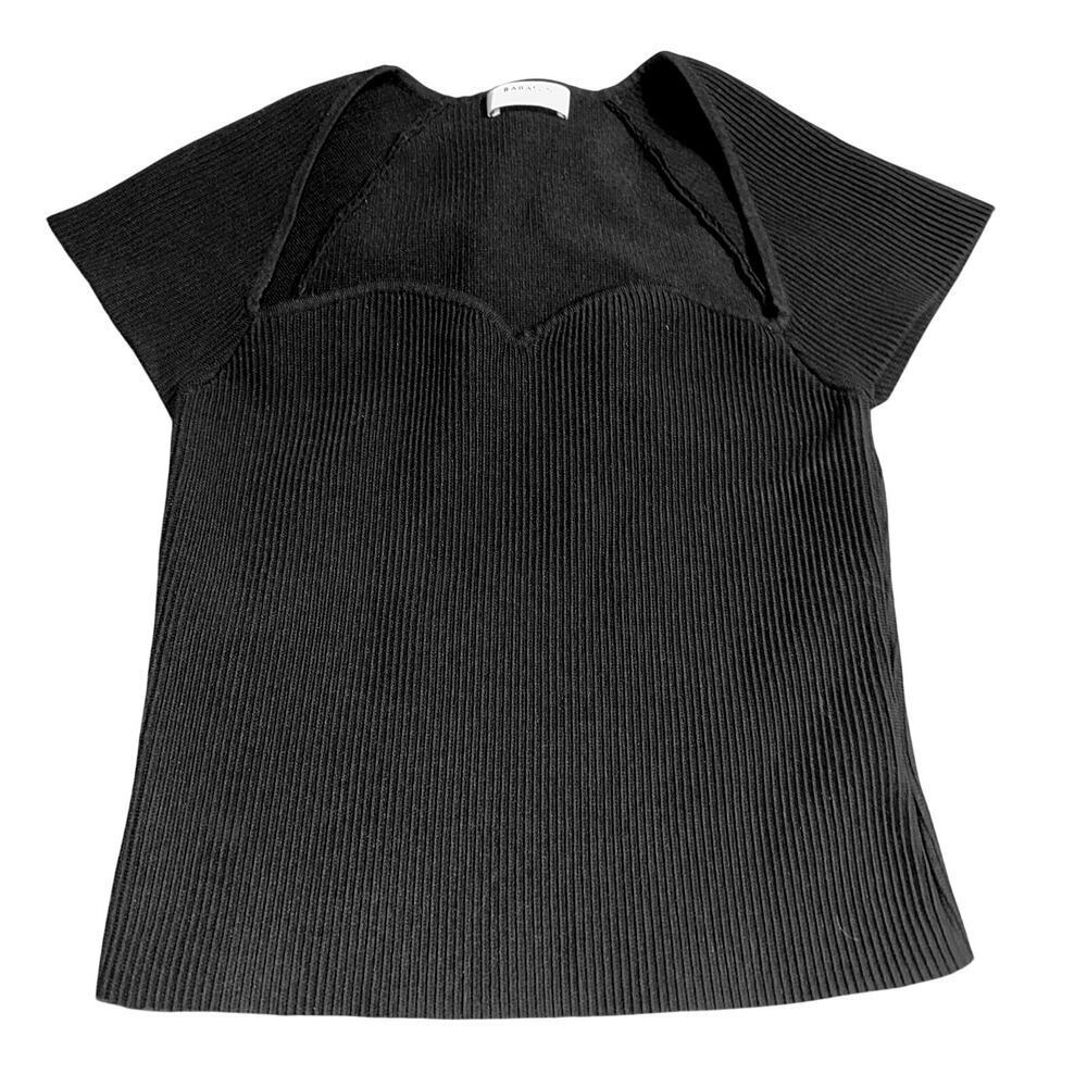 Aritzia babaton sculpted knit sweat heart top sz l - Picture 4 of 4